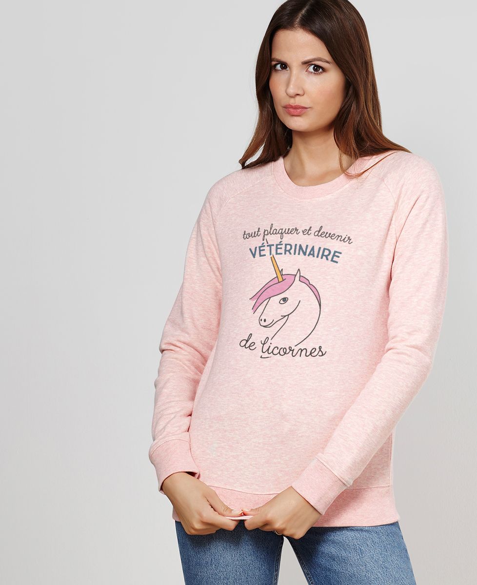 Sweatshirt femme Vétérinaire de licornes