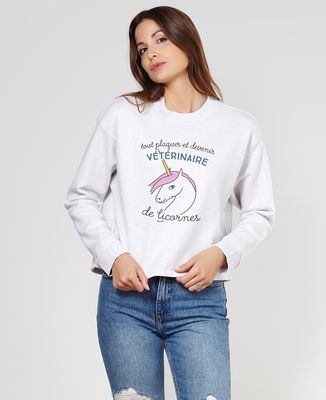 Sweatshirt femme Vétérinaire de licornes
