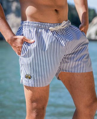 Filgood Recycled Swim Shorts Filgood Pints of beer (embroidered) - Aperitif