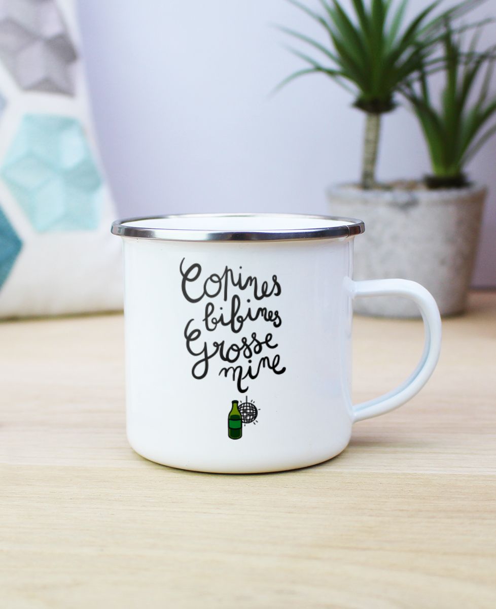 Mug Copines, bibines, grosses mines