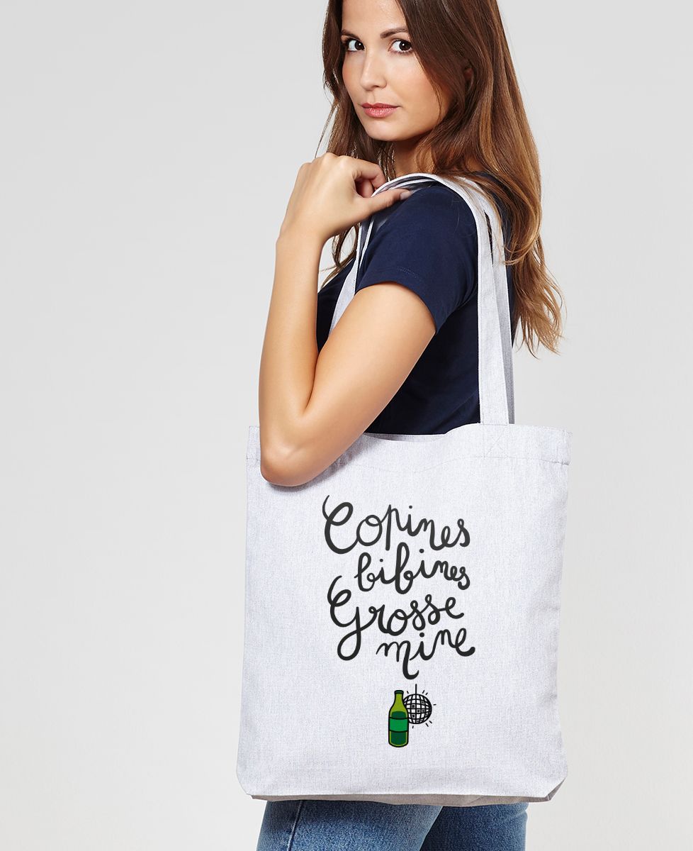 Tote bag Copines, bibines, grosses mines