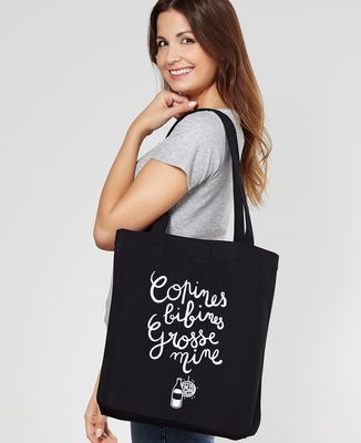 Tote bag Copines, bibines, grosses mines