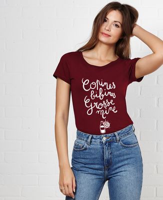 T-Shirt femme Copines, bibines, grosses mines