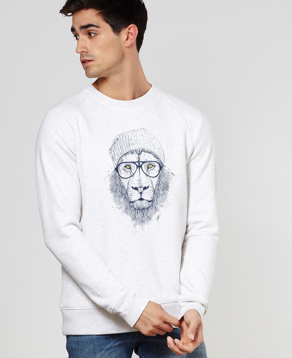 Sweatshirt homme Cool lion