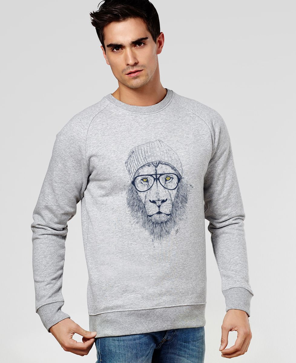 Sweatshirt homme Cool lion