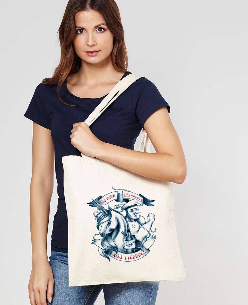 Tote bag Du rhum, des hommes et des licornes - Apéro