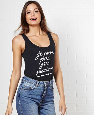 Débardeur femme Je peux pas j'ai piscine