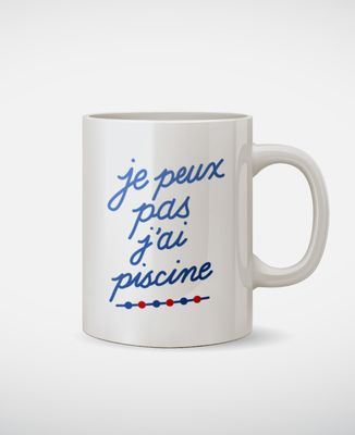 Mug Je peux pas j'ai piscine