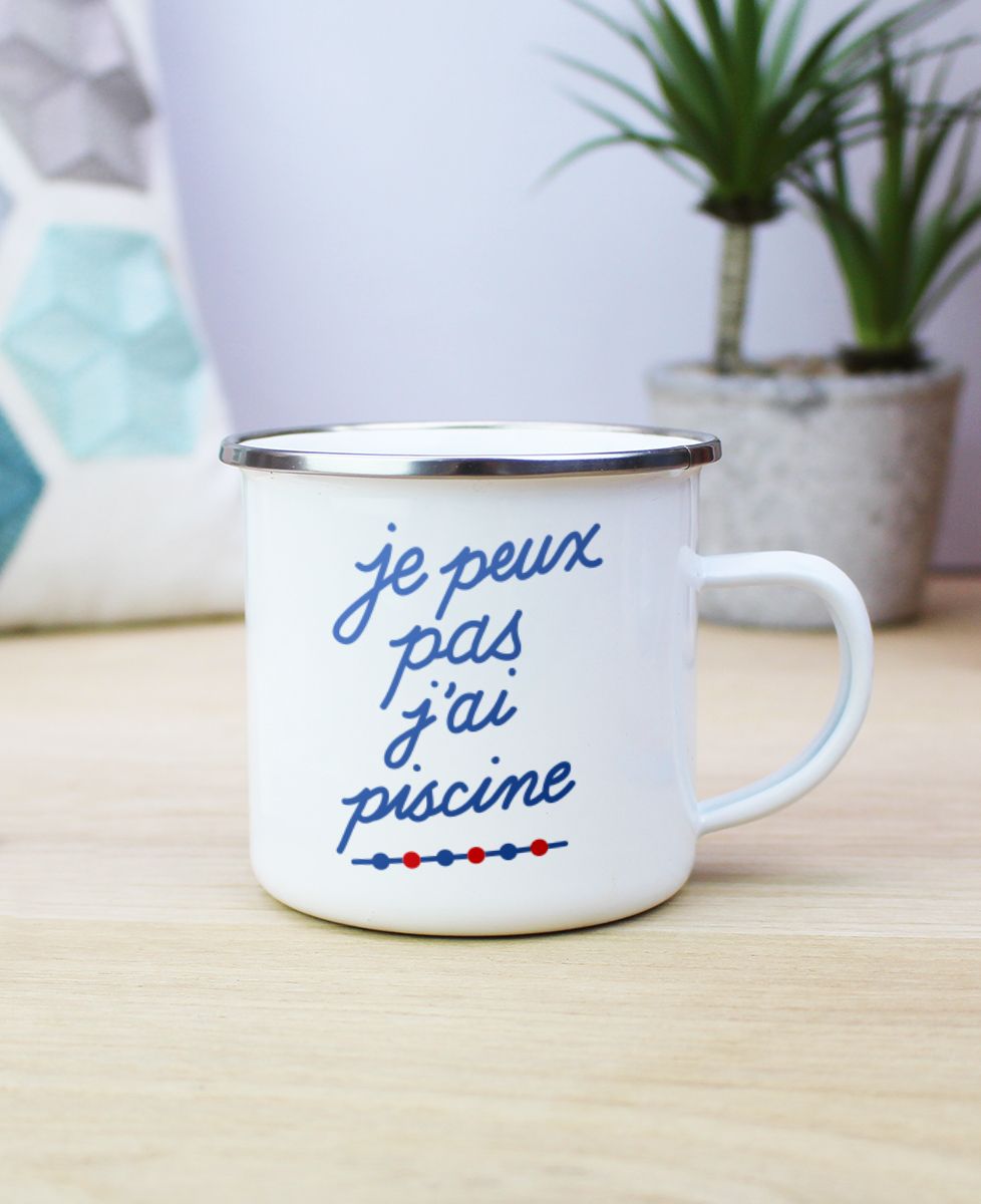 Mug Je peux pas j'ai piscine