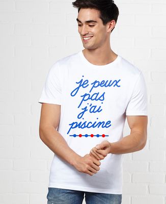T-Shirt homme Je peux pas j'ai piscine