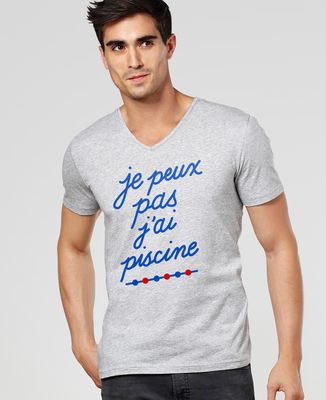 T-Shirt homme Je peux pas j'ai piscine