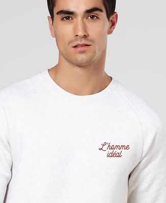 Sweatshirt homme L'homme idéal brodé