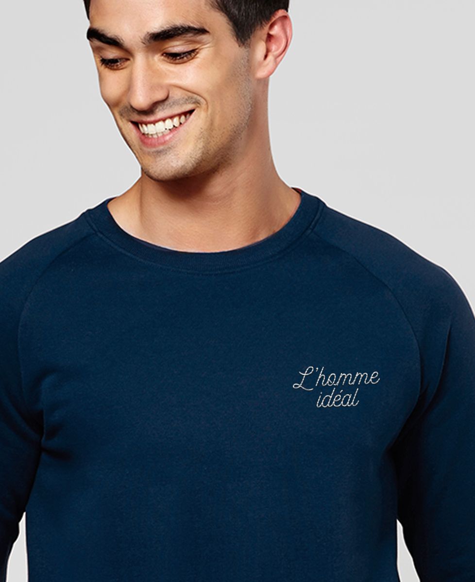 Sweatshirt homme L'homme idéal brodé