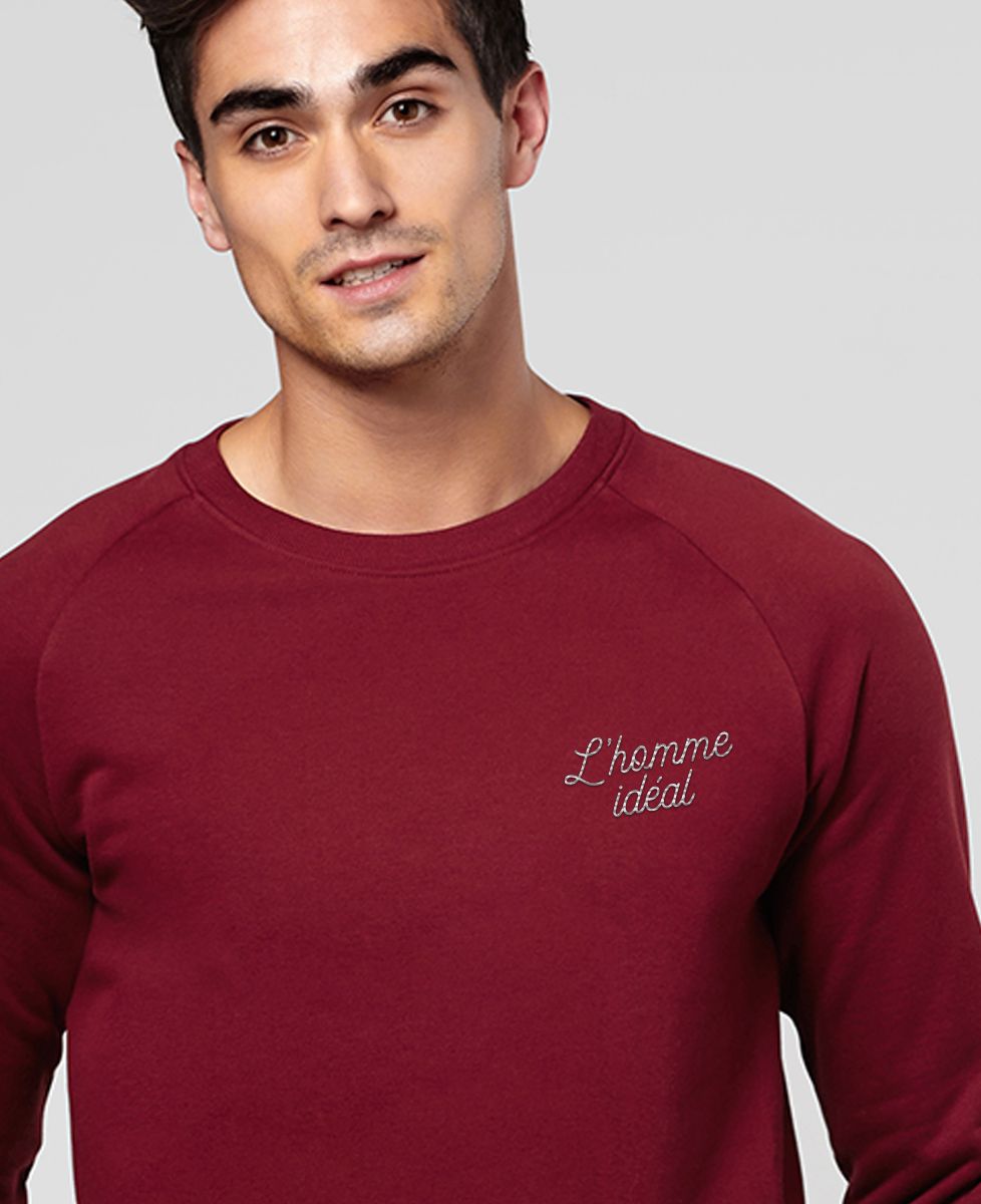 Sweatshirt homme L'homme idéal brodé