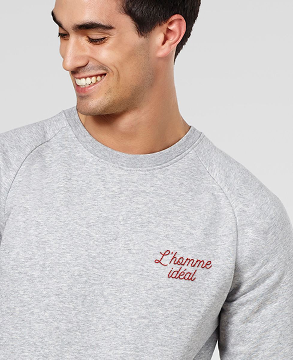 Sweatshirt homme L'homme idéal brodé