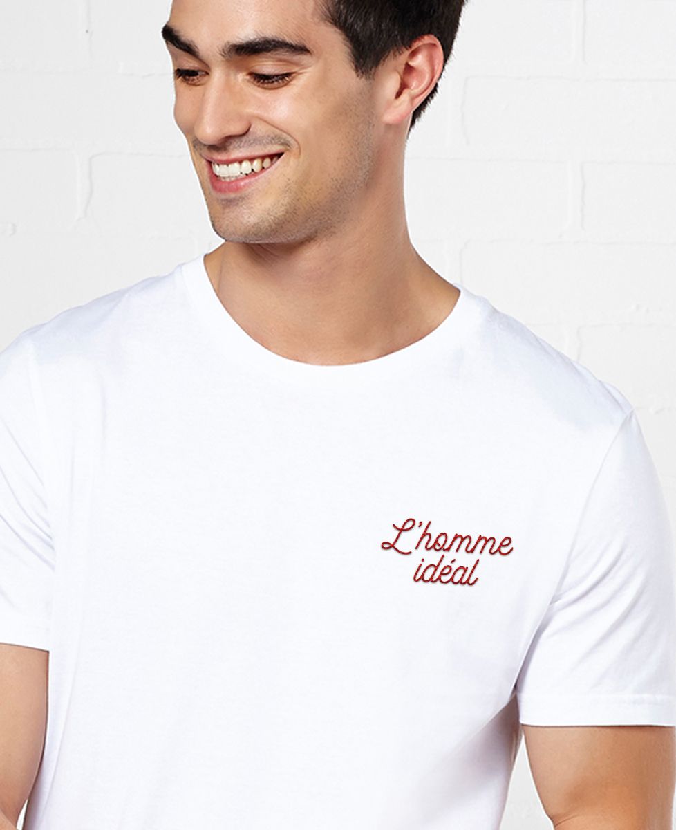 T-Shirt homme L'homme idéal brodé