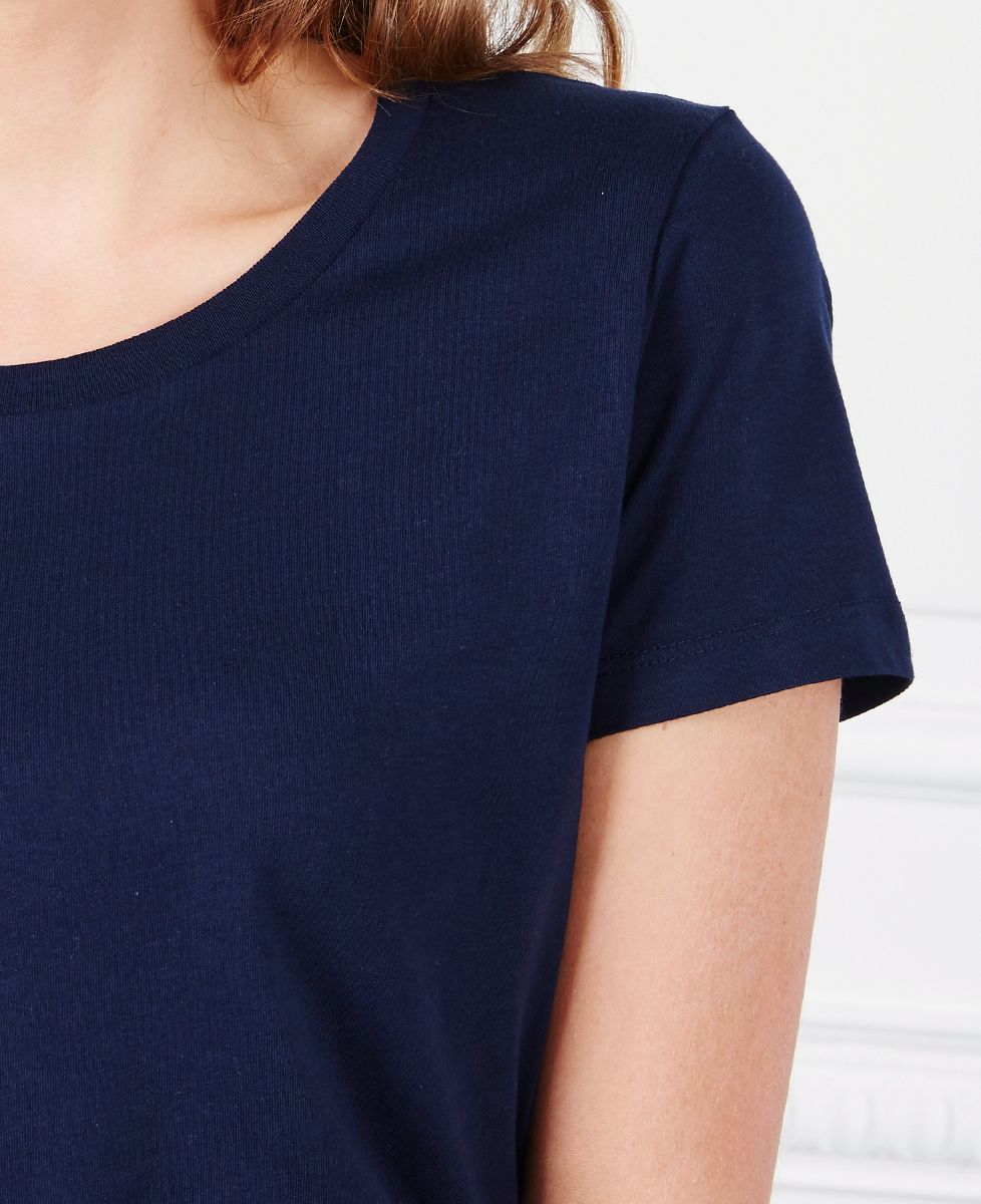 T-Shirt Frau Individualisiertes gesticktes Paar (dunkle Basis) - Geschenke für Paare