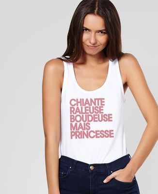 Débardeur femme Chiante râleuse boudeuse mais princesse
