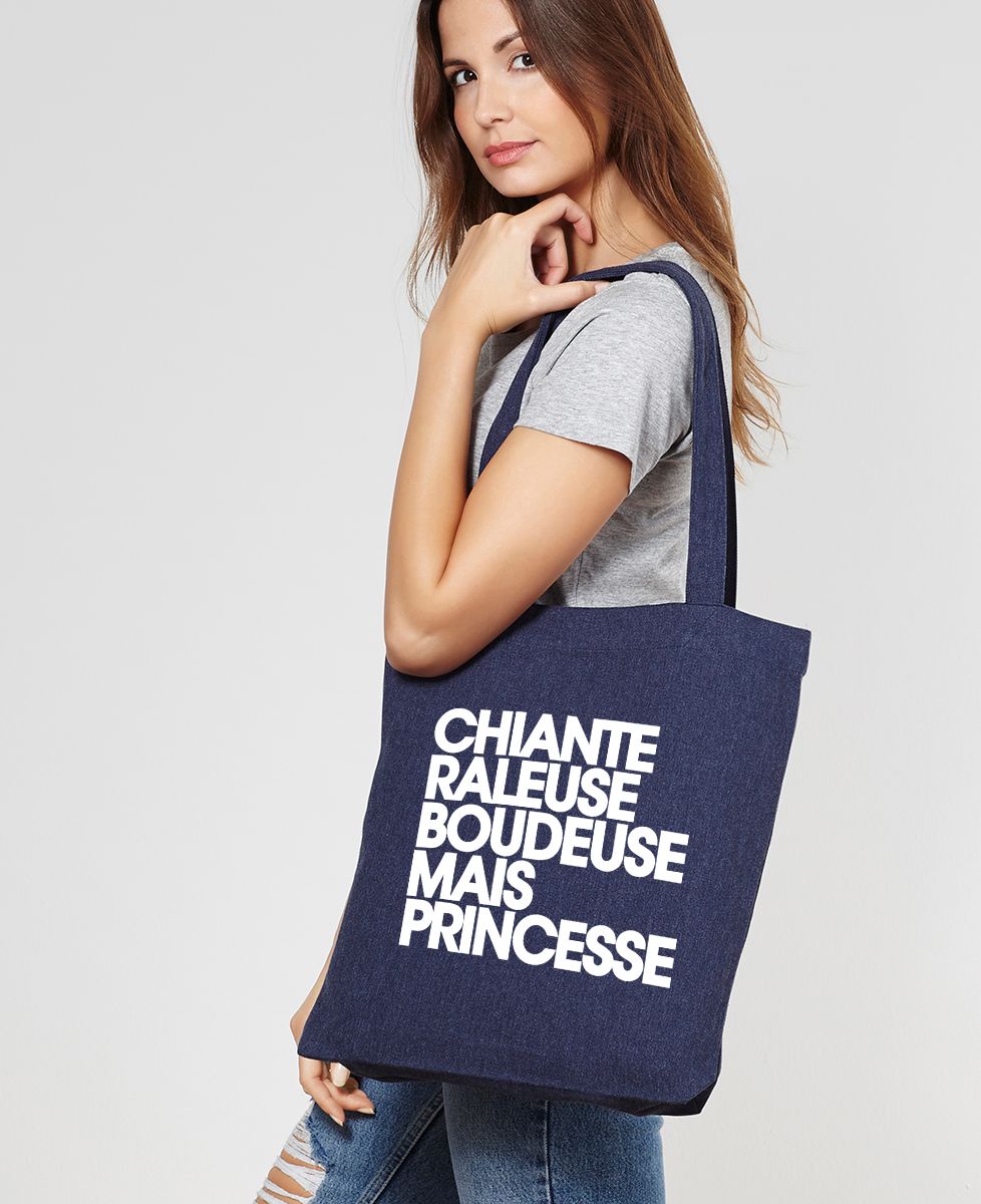 Tote bag Chiante râleuse boudeuse mais princesse