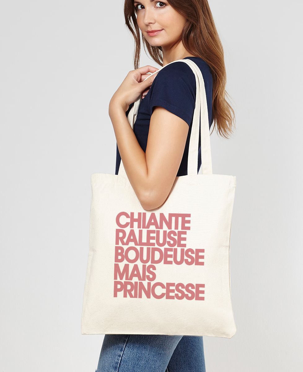 Tote bag Chiante râleuse boudeuse mais princesse