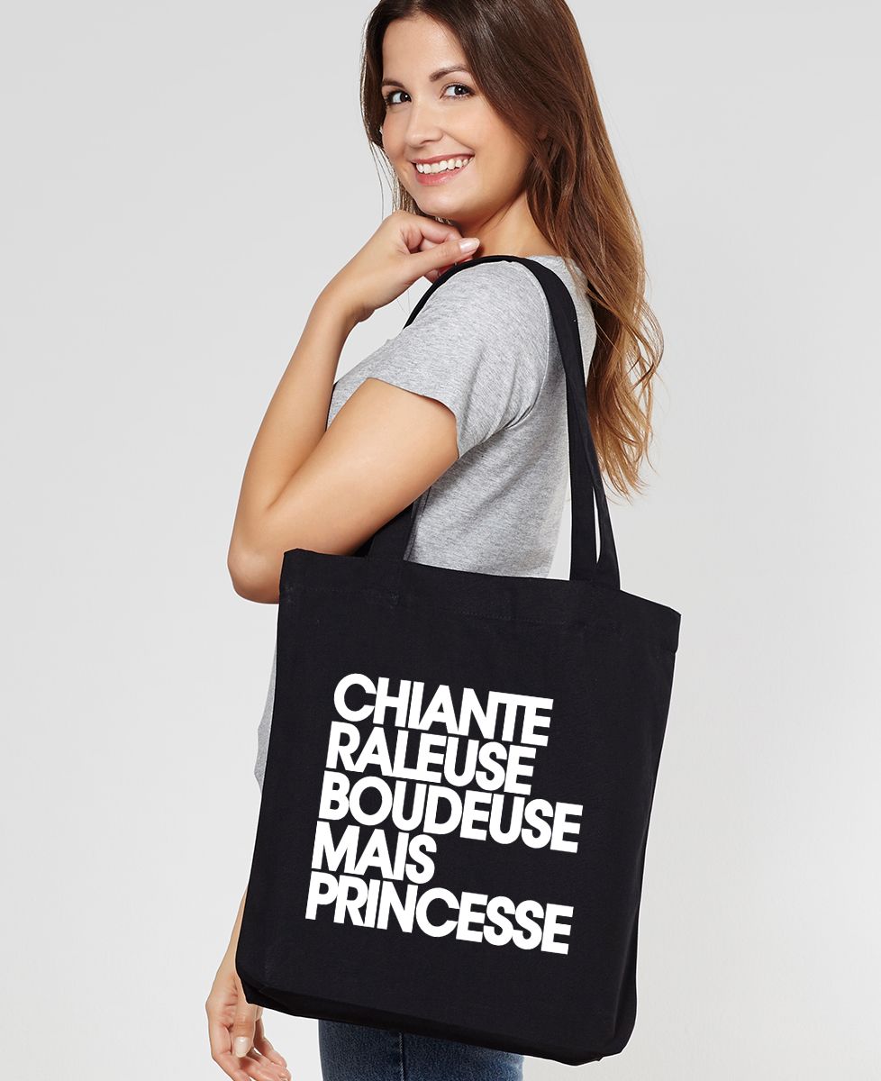 Tote bag Chiante râleuse boudeuse mais princesse