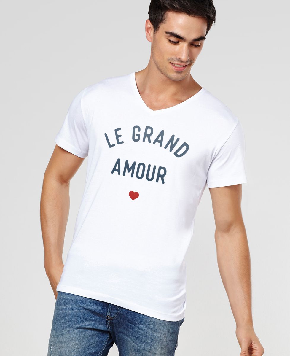 T-shirt homme Le grand amour - Cadeaux Couple, EVJF, Mariage