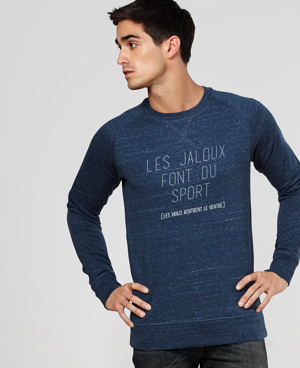 Sweatshirt homme Les jaloux font du sport