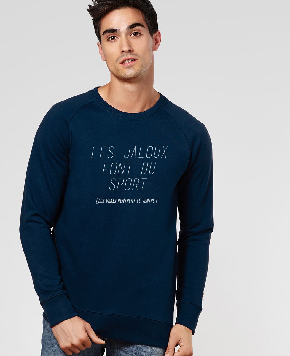 Sweatshirt homme Les jaloux font du sport