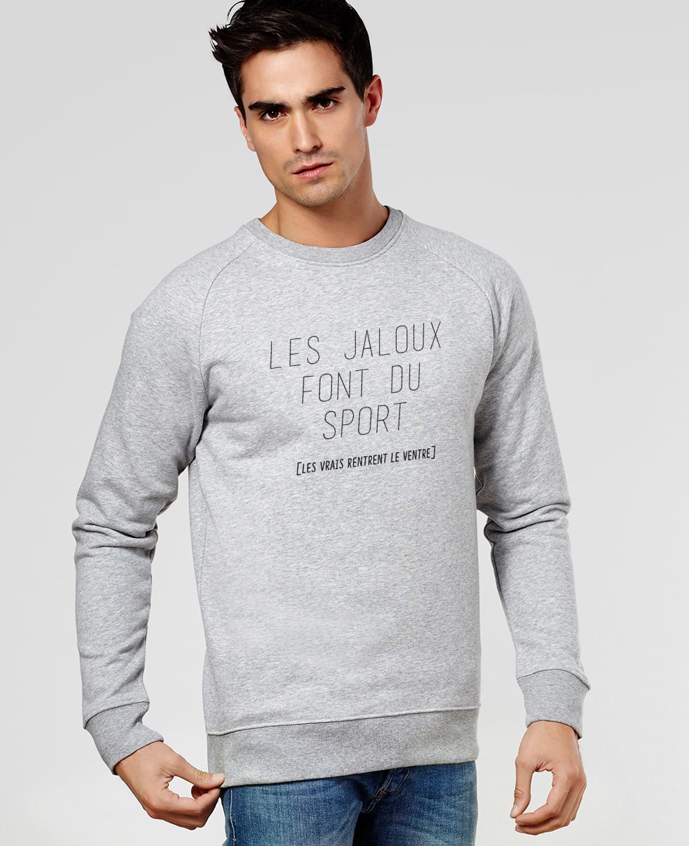 Sweatshirt homme Les jaloux font du sport