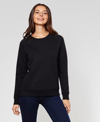 Sweatshirt femme Message imprimé personnalisé - Manuscrit