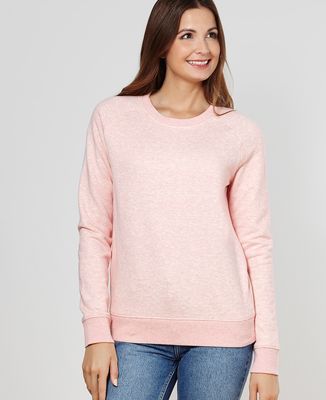 Sweatshirt femme Message imprimé personnalisé - Manuscrit
