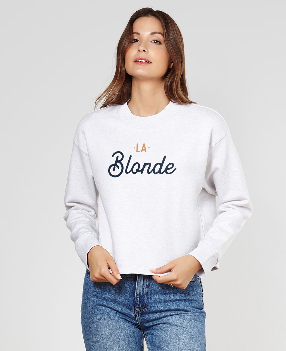 Sweatshirt femme La blonde