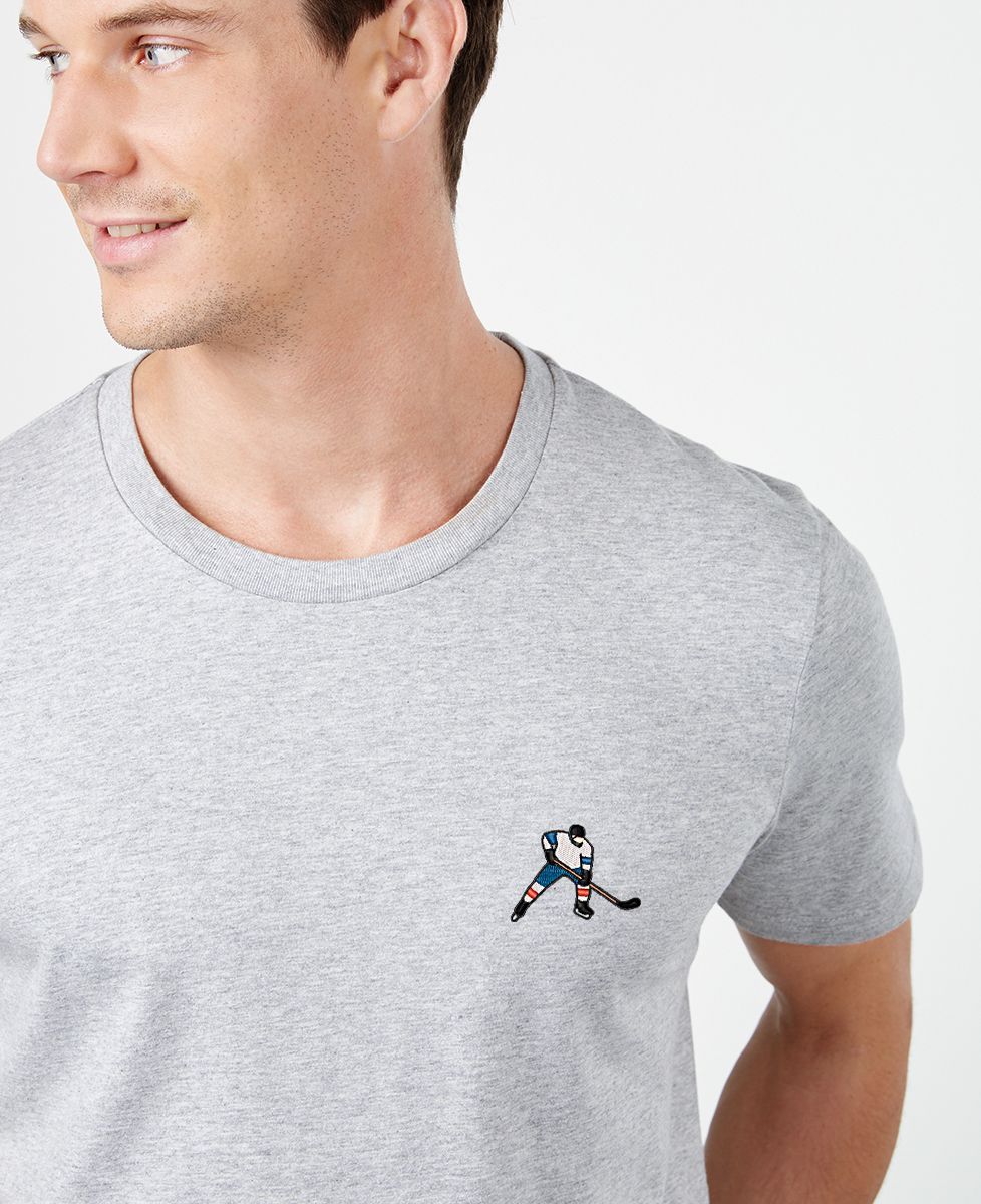 T-shirt homme Hockey sur glace (brodé) - Sport
