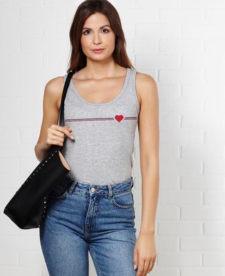 Débardeur femme Supporter coeur