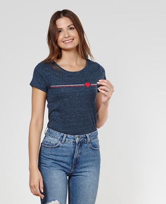 T-shirt femme Supporter coeur - Cadeaux Couple