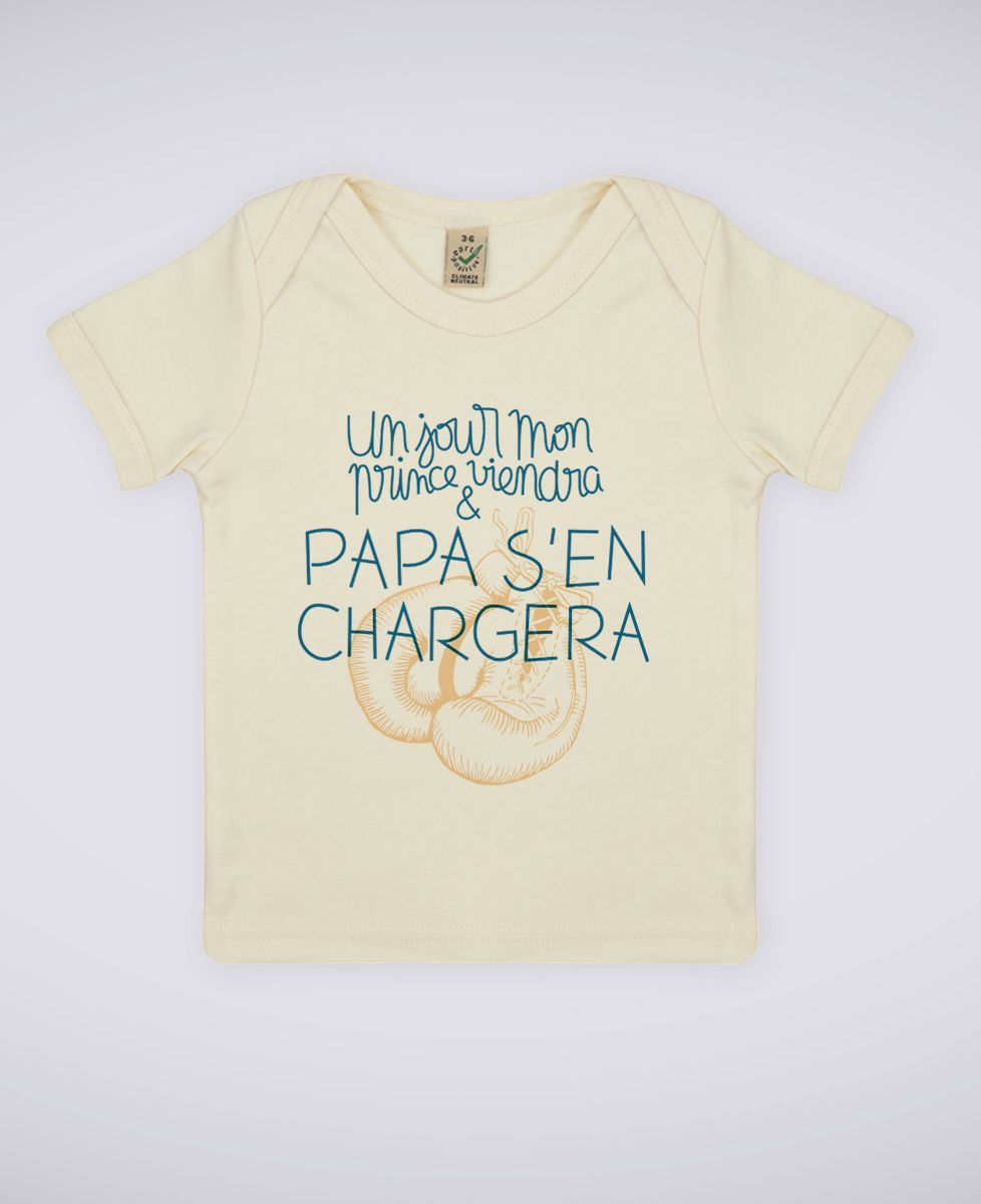 T-Shirt bébé Un jour mon prince viendra