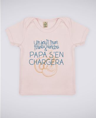 T-Shirt bébé Un jour mon prince viendra