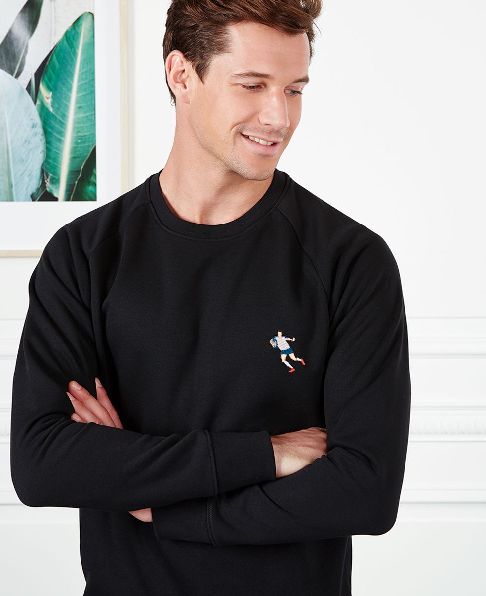 Sweatshirt homme Rugbyman (brodé) - Sport, Rugby
