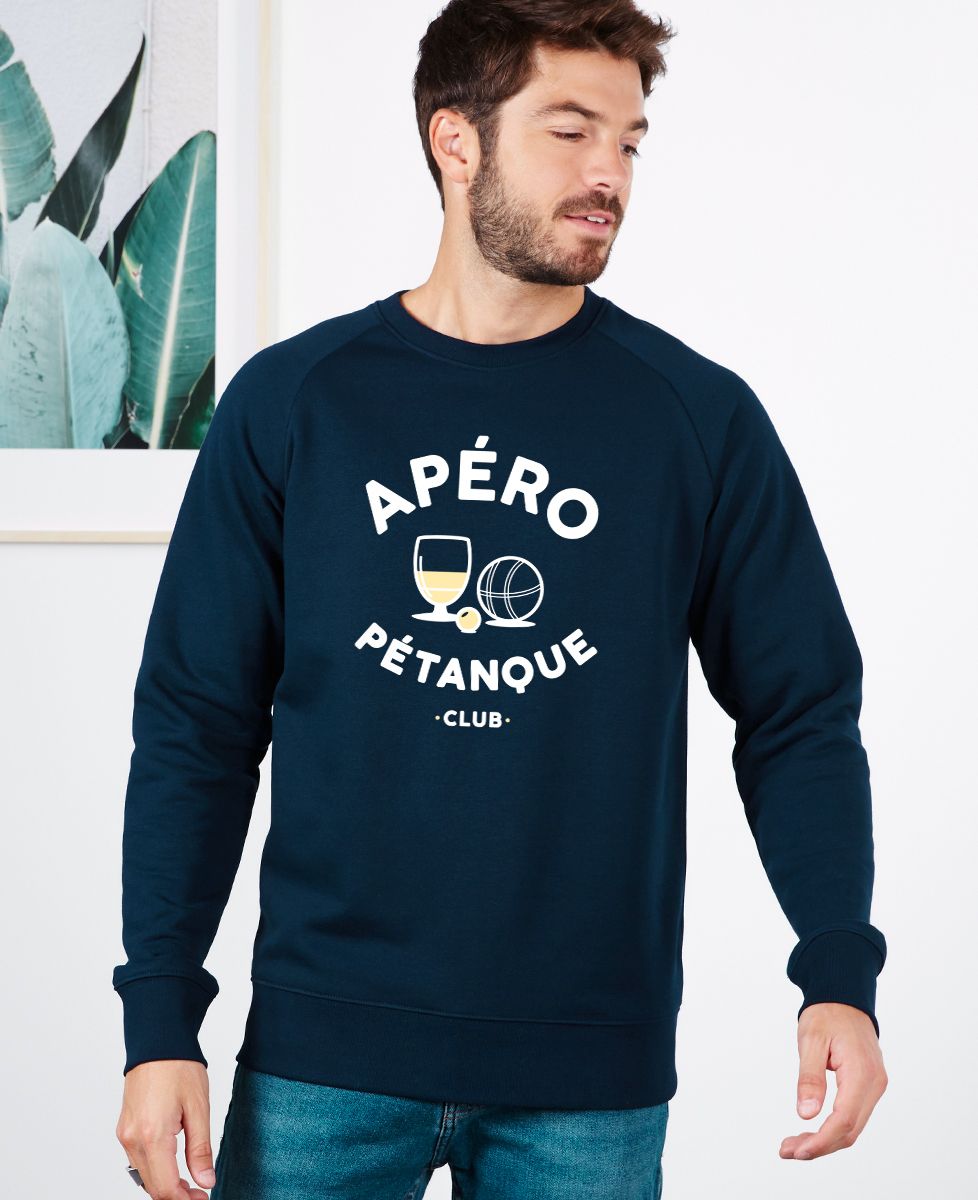 Sweatshirt homme Apéro pétanque - Apéro