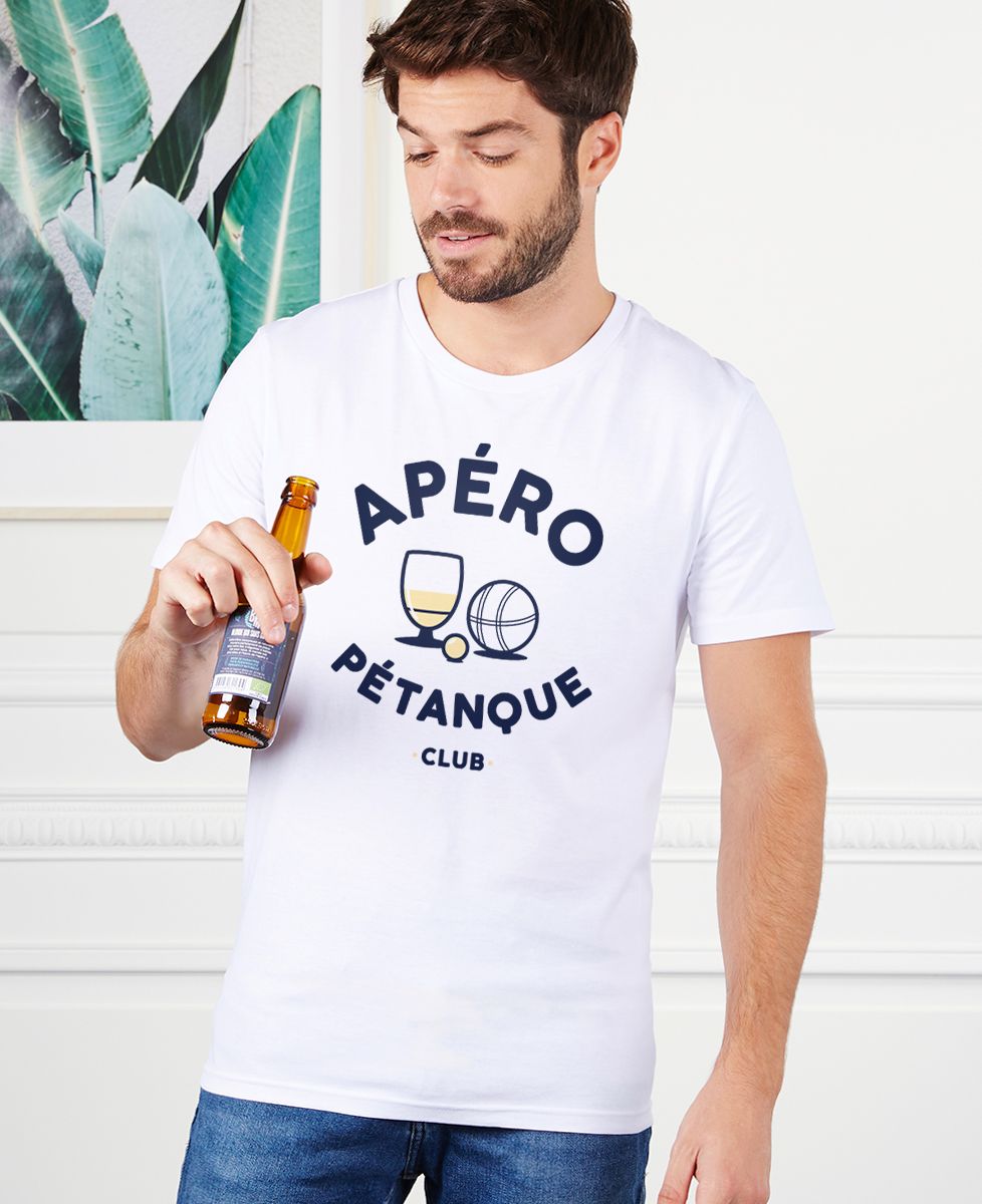 T-shirt homme Apéro pétanque - Apéro