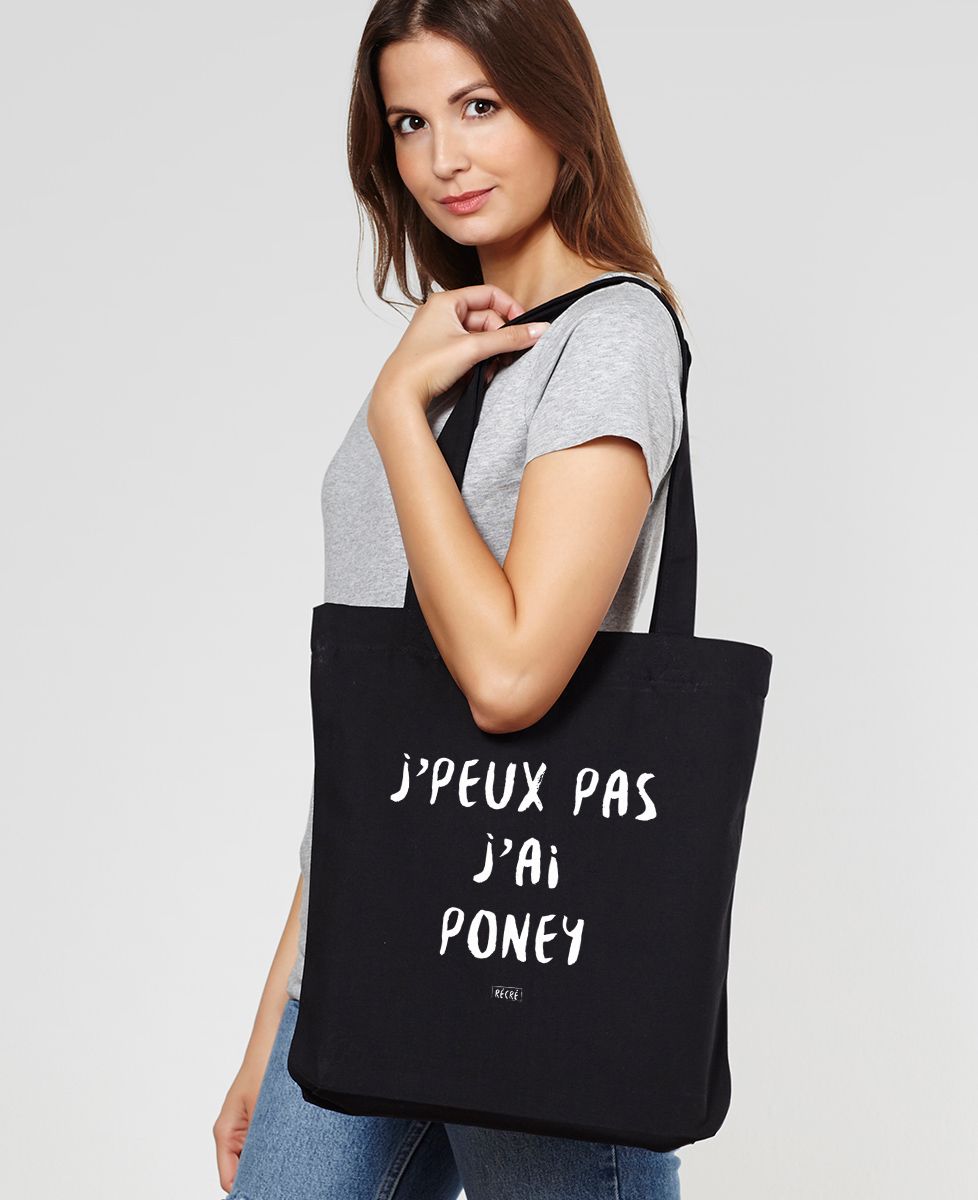 Tote bag J'peux pas j'ai poney