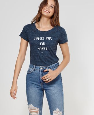 T-Shirt femme J'peux pas j'ai poney