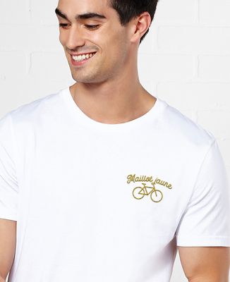 T-Shirt homme Maillot jaune brodé