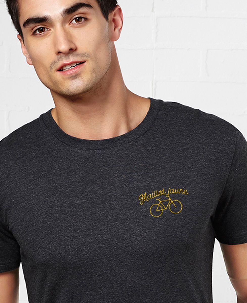 T-Shirt homme Maillot jaune brodé