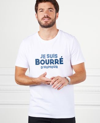 T-shirt Homme Blanc - Drôle De Citation 'MD134' - 100% Coton, Coupe Classique - Taille L - NEUF