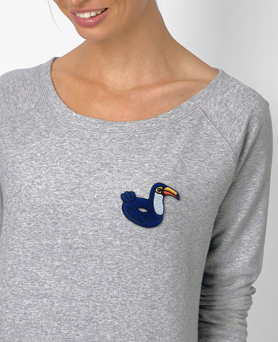 Sweatshirt femme Écusson Bouée Toucan