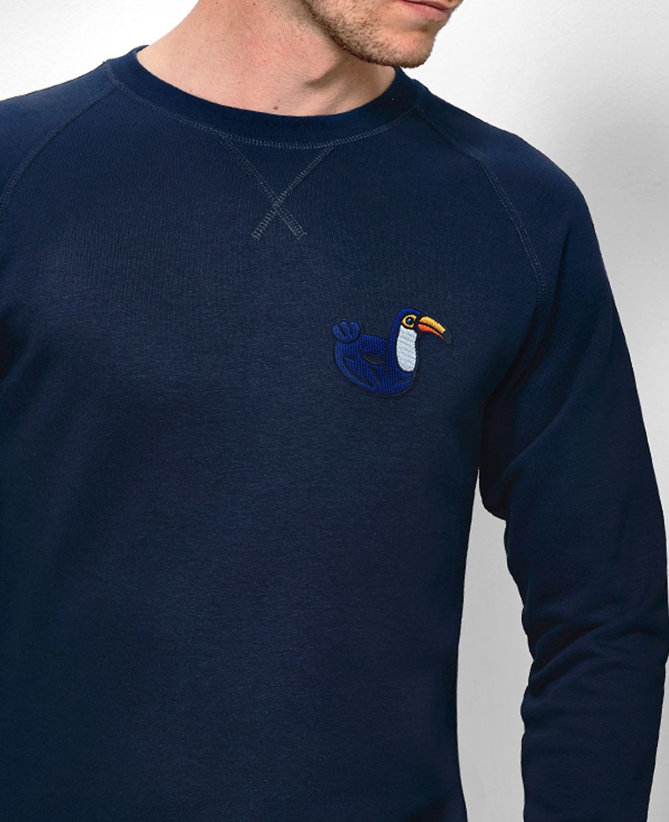 Sweatshirt homme Écusson Bouée Toucan
