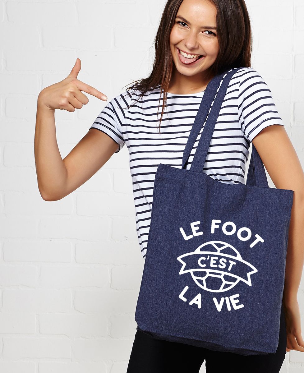 Tote bag Le foot c'est la vie - Sport, Football