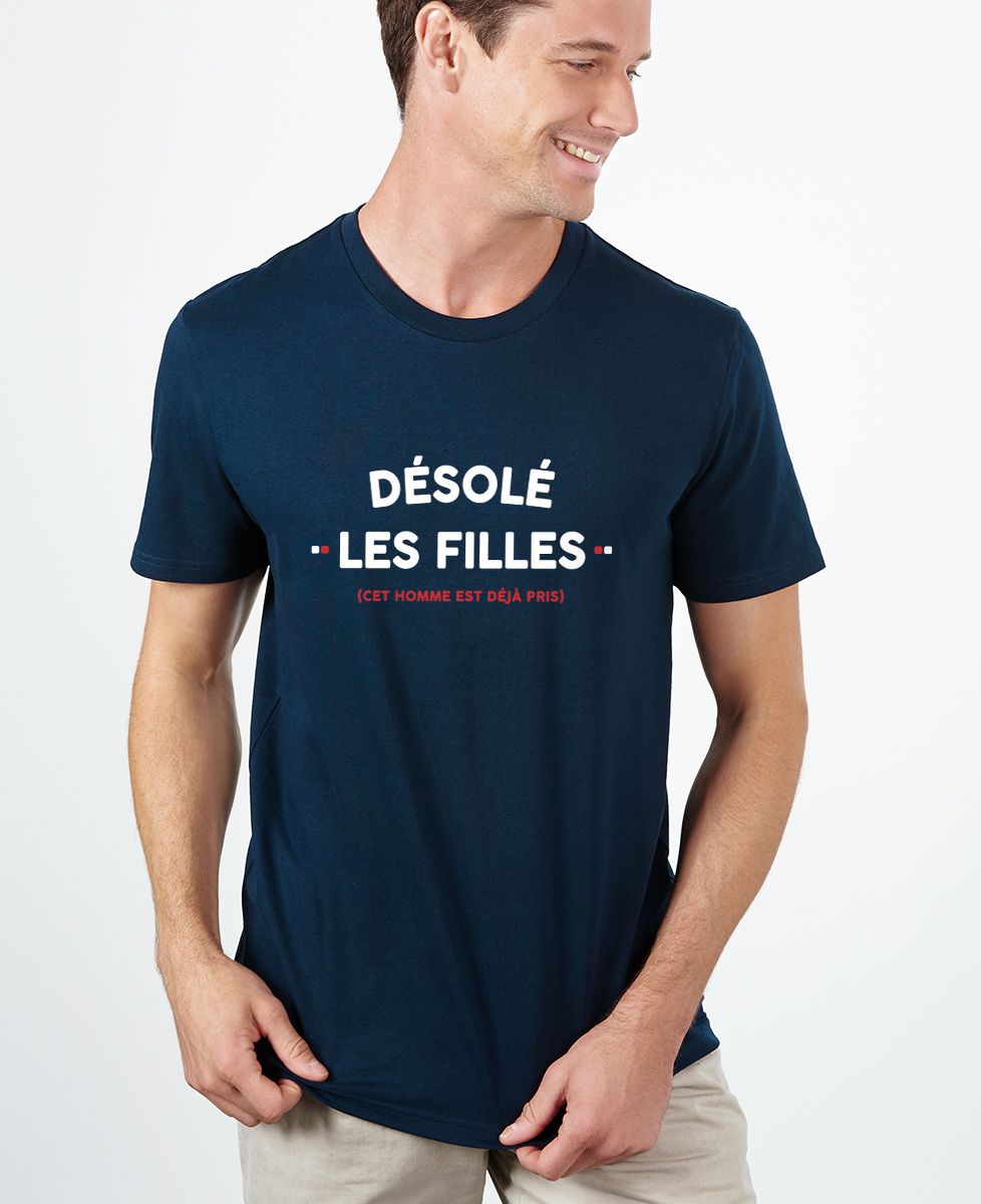 T-shirt homme Désolé les filles (cet homme est déjà pris)
