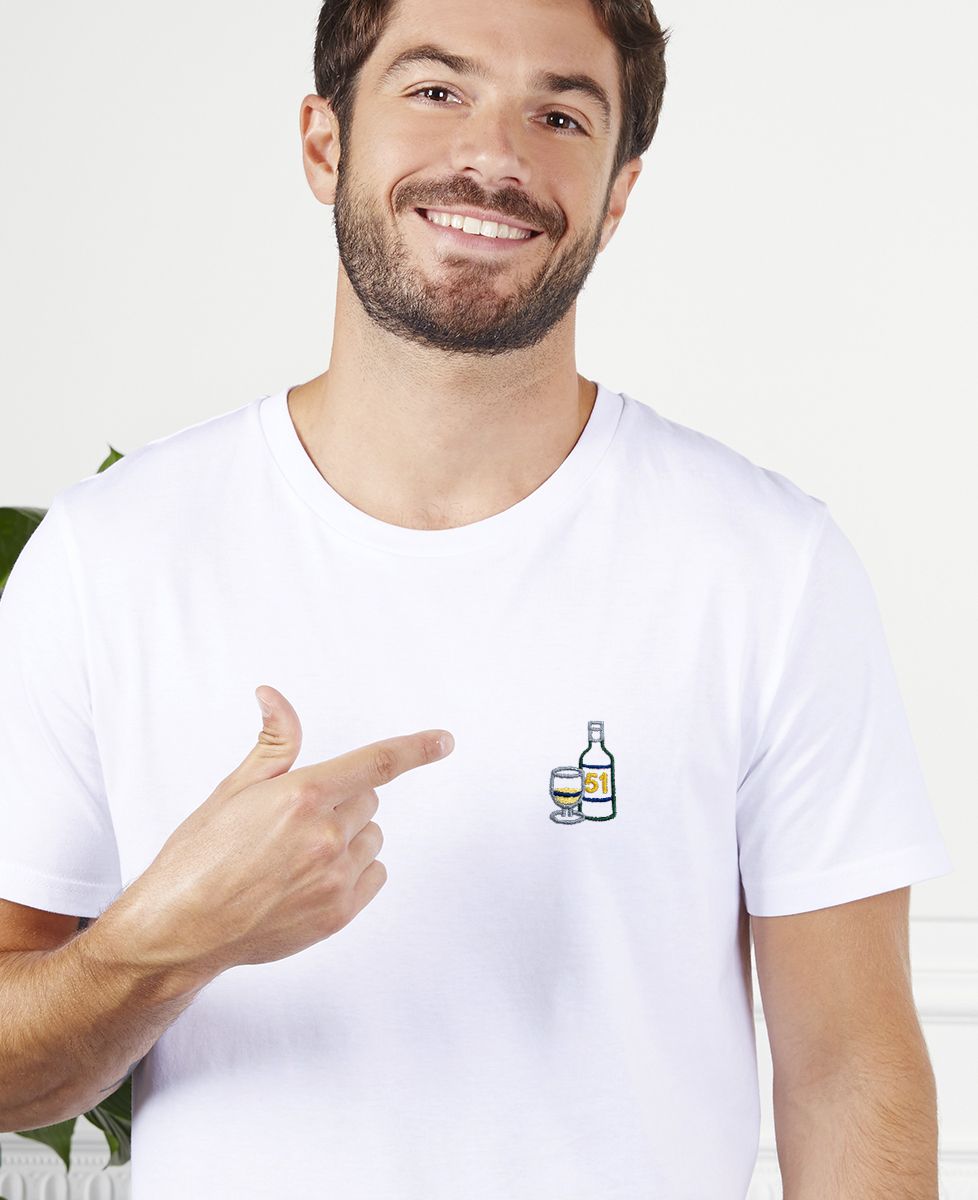 T-shirt homme P'tit jaune d'amour (brodé) - Apéro